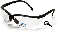 Pyramex V2 Readers Eyewear - Clear + 2.5 Lens, Black Frame , 6 Pack