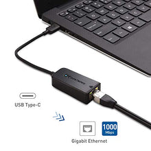 Load image into Gallery viewer, Cable Matters USB C to Ethernet Adapter (USB C to Gigabit Ethernet Adapter) in Black - USB-C and Thunderbolt 3 Port Compatible for MacBook Pro, Dell XPS 13 15, HP Spectre x360, Surface Book 2 and More
