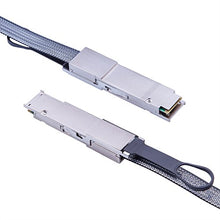 Load image into Gallery viewer, 40G QSFP+ DAC Cable - 40GBASE-CR4 Passive Direct Attach Copper Twin Axial Nylon Braided Flat Cable with 3M Twin Axial Cable Technology for Cisco QSFP-H40G-CU1M, Meraki, Mikrotik, 1-Meter(3.3ft)
