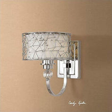 Load image into Gallery viewer, Uttermost Brandon 1 Light Nickel Plated Metal Wall Sconce
