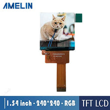 Load image into Gallery viewer, RGB dsi Interface LCD Display 1.54 inch Smart Watch Screen IPS 240x240 dots tft LCD Module
