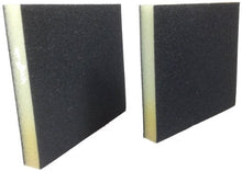 Load image into Gallery viewer, DuraSand Foam Sponge Black Sanding Pads, 2 Sides of Grit, 2 Pads Per Pack (Fine)
