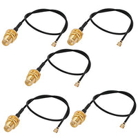Aexit RF1.37 Soldering Distribution electrical Wire IPEX to SMA Antenna Wireless WiFi Pigtail Cable 15cm 5pcs