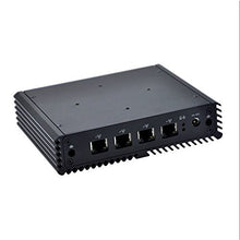 Load image into Gallery viewer, 4 LAN Quad Core Mini Computer Router Qotom-Q190G4N-S07 4G ram 128G SSD WiFi Intel Celeron Processor J1900 VGA DC 12V for OPNsense
