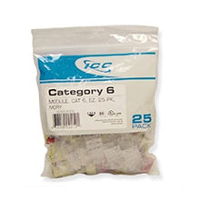 Load image into Gallery viewer, ICC IC107L6CIV Cat 6 Ez Modular Connector44; Ivory
