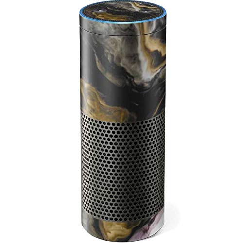 Skinit Decal Audio Skin Compatible with Amazon Echo Plus - Officially Licensed Originally Designed Gold Blush Marble Ink Design