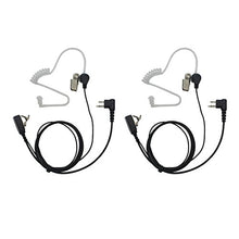Load image into Gallery viewer, GoodQbuy 2 Pin PTT Mic Covert Acoustic Tube Earpiece Headset for Motorola Two-Way Radio RMM2050 GP300 CP200 PR400 CLS1110 (Pack of 2)
