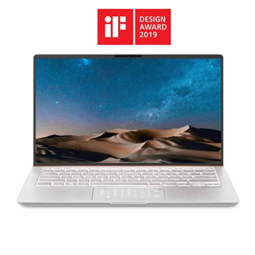 ASUS ZenBook 14 Ultra-Slim Laptop 14 Full HD NanoEdge Bezel, Intel Core i5-8265U, 8GB RAM, 256GB PCIe SSD, Backlit KB, NumberPad, Windows 10 Pro - UX433FA-XH54, Icicle Silver