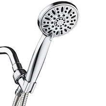 Load image into Gallery viewer, Aqua Dance High Pressure 6 Setting 4&quot; Chrome Face Handheld Shower With Hose For The Ultimate Shower E
