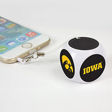 Load image into Gallery viewer, Iowa Hawkeyes MX-100 Cubio Mini Bluetooth Speaker Plus Selfie Remote - White
