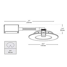 Load image into Gallery viewer, Bazz SLMRD4B4 Slim Integrated LED Recessed Fixture Kit,Easy Installation, Energy Efficient, Dimmable, Damp Location,4.5-in, Brushed Chrome
