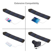 Load image into Gallery viewer, HAWEEL Solar Charger 14W Portable Waterproof Foldable Camping Travel Charger Rechargeable Folding Bag with 4 Solar Panels &amp; USB Port
