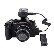 Load image into Gallery viewer, JJC RF Wireless Shutter Remote Control Replaces Olympus RM-UC1 for Olympus OM-D E-M10 E-M10 Mark II E-M5 E-M5 Mark II E-M1 E-PL8 E-PL7 E-PL6 E-PL3 E-P5 E-P3 E-P2 E620 E520
