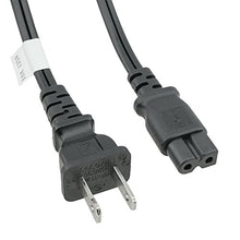 Load image into Gallery viewer, ACP1057 Polarized (one Prong Wider) NEMA 1-15 Plug to Polarized (one Side Squared Off) IEC C7 6 Foot Universal Power Cord with UL approvals. Unpolarized Version is Available as Item# ACP1068.
