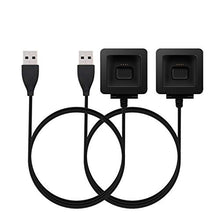 Load image into Gallery viewer, Compatible with Fitbit Blaze Charger,KingAcc Replacement USB Charging Cable Cord Charger Cradle Dock Adapter for Fitbit Blaze Smart Fitness Watch (3Foot/1meter, 2-Pack)
