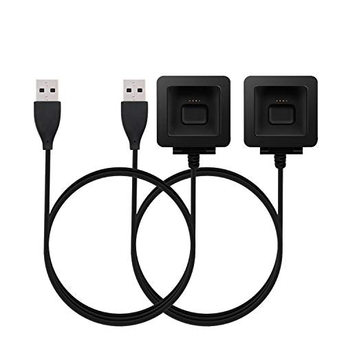Compatible with Fitbit Blaze Charger,KingAcc Replacement USB Charging Cable Cord Charger Cradle Dock Adapter for Fitbit Blaze Smart Fitness Watch (3Foot/1meter, 2-Pack)