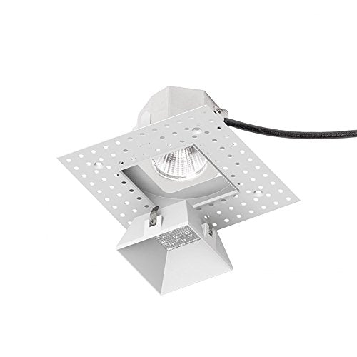 WAC Lighting R3ASDL-F830-WT Aether Square Invisible Trim with LED Light Engine Flood 40 Beam 3000K Soft White