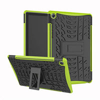 Mediapad M5 10 Case, Protective Cover Double Layer Shockproof Armor Case Hybrid Duty Shell Anti-Slip with Kickstand for Huawei Mediapad M5 10/ Mediapad M5 Pro 10.8 inch Tablet Green