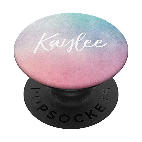 Kaylee Name Personalized Girl Universe Cute Gift Pink Blue PopSockets PopGrip: Swappable Grip for Phones & Tablets