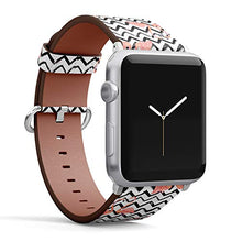 Load image into Gallery viewer, Compatible with Small Apple Watch 38mm, 40mm, 41mm (All Series) Leather Watch Wrist Band Strap Bracelet with Adapters (Exotic Flamingo)
