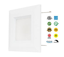 Load image into Gallery viewer, Westgate Lighting 9 Watt 4&quot; Inch Recessed Lighting Kit with Baffle Trim - Square Shaped LED Retrofit Downlight - Premium Dimmable Light Fixture - Best Ceiling Lights - (1 Pack 3000K Soft White)
