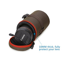 Load image into Gallery viewer, HomyWord Portable Thick Padded Protective Water Resistant Durable Nylon Lens Pouch Bag/Lens Case for Canon 16-35 mm 27-70 mm 85 mm 70-300 mm, For 18-300 mm 28-300 mm
