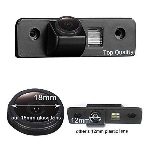 HDMEU Car Night Vision Reversing Camera Parking Aid Colour Camera Reversing System Parking Camera Waterproof for VW Skoda octavla Facelift/superbfabla II2/Roomster/Tour Ford Fusion F'yuzhn/Ikon MK1