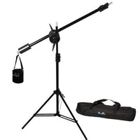 LimoStudio Photo Studio Overhead Boom Light Stand Kit with Counter Weight Sand Bag, Carry Case, AGG1747