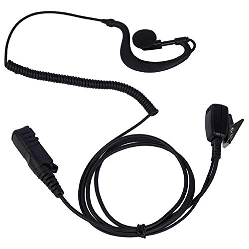 Tenq G Shape Police Earpiece Headset Mic for Motorola Radio Xpr3300 Xpr3500 XIR P6620 XIR P6600 E8600 E8608 Mototrbo