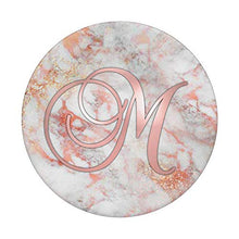 Load image into Gallery viewer, Pink Letter M Grip - Letter M On Golden Rose Marbled
