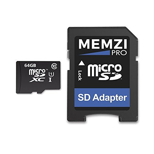 MEMZI PRO 64GB 90MB/s Class 10 Micro SDXC Memory Card with SD Adapter for GoPro Hero7, Hero6, Hero5, Hero 7/6/5, Hero 2018, Hero5/Hero4 Session, Hero 4/5 Session, Hero Session Action Cameras