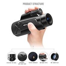 Load image into Gallery viewer, 12x50 Monocular Telescope High-Definition Low-Light Night Vision Nitrogen-Filled Waterproof for Climbing, Concerts, Travel.
