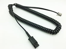 Load image into Gallery viewer, Premium Quick Disconnect Cable Compatible with Mitel, Plantronics U10P Polaris H-Series headsets with Built-in Amplifier, Polycom VVX, Analog Deskphones, Avaya, Nortel, Aastra | 27190-01 2719001
