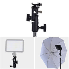 Load image into Gallery viewer, Acouto E Type Camera Flash Stand Bracket, Aluminum Alloy Light Stand Bracket Hot Shoe Mount Adapter Umbrella Reflector Holder

