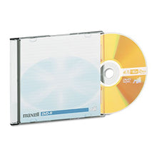 Load image into Gallery viewer, Maxell 638004 DVD-R Discs, 4.7GB, 16x, w/Jewel Cases, Gold, 10/Pack
