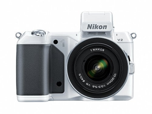 Nikon 1 V2 14.2 MP HD Digital Camera with 10-30mm VR 1 NIKKOR Lens (White)