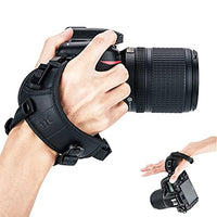 JJC DSLR Camera Hand Strap Grip Wrist Strap With Standing U Plate for Nikon D780 D850 D810 D800 D750 D610 D600 D500 D7500 D7200 D7100 D7000 D5600 D5500 D5300 D5200 D3500 D3400 D3300 D6 D5 D4s D4 D3s