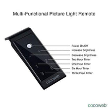 Load image into Gallery viewer, Cocoweb 30&quot; Tru-Slim LED Picture Light in Satin Nickel with Plug-in Adapter and Remote Control
