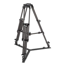 Load image into Gallery viewer, SIRUI BCT 3203Broadcast Tripod with Bag Without Head 10x 100mm Half Shell Carbon/Height 160cm/Weight 4.5kg/Maximum Load 18kg/Black
