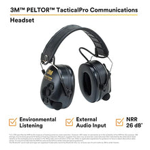 Load image into Gallery viewer, 3M Peltor TacticalPro Communications Headset MT15H7F SV, Headband, 1 ea/cs
