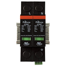 Load image into Gallery viewer, ASI ASISP690-2P UL 1449 4th Ed. DIN Rail Mounted Surge Protection Device, Screw Clamp Terminals, 2 Pole, 600 Vac, Pluggable MOV Module

