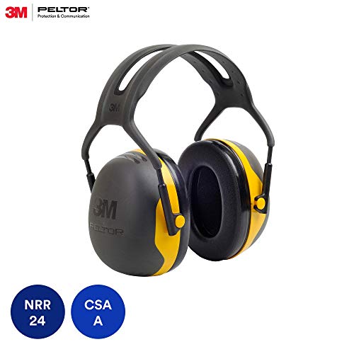 3M Peltor X2A Over-the-Head Ear Muffs, Noise Protection, NRR 24 dB, Construction, Manufacturing, Maintenance, Automotive, Woodworking