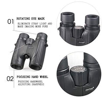 Load image into Gallery viewer, 8X32 Wide Angle Binoculars High-Definition Low-Light Night Vision Nitrogen-Filled Waterproof for Climbing, Concerts,Travel.
