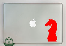 Load image into Gallery viewer, Knight Chess Piece Vinyl Decal Sized to Fit A 13&quot; Laptop - Red
