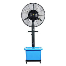 Load image into Gallery viewer, Spray Refrigeration Industrial Fan Floor Water Mist Fan Spray Fan Air Cooler Air Cooling Fan Air Humidifier (Color : Blue, Size : 30&quot; Fan Blade Diameter 75cm)
