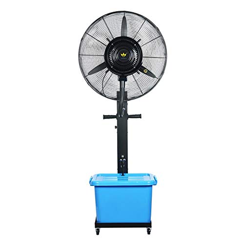 Spray Refrigeration Industrial Fan Floor Water Mist Fan Spray Fan Air Cooler Air Cooling Fan Air Humidifier (Color : Blue, Size : 30