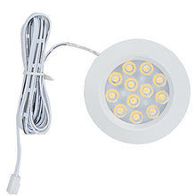 Load image into Gallery viewer, Xking K0784 (White Shell) Ultra-Thin Recessed LED Under-Cabinet Lights Kit with Integrated Power Supply,45 Beam Angle,12V,Total 18W, LED Spotlight (Set of 6 -Cool White)
