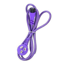 Load image into Gallery viewer, FASEN 10A 250V 3 Flat Pin Plug AC Power Cable Purple 140cm
