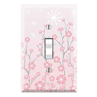 Graphics Wallplates - Cherry Blossom - Single Toggle Wall Plate Cover