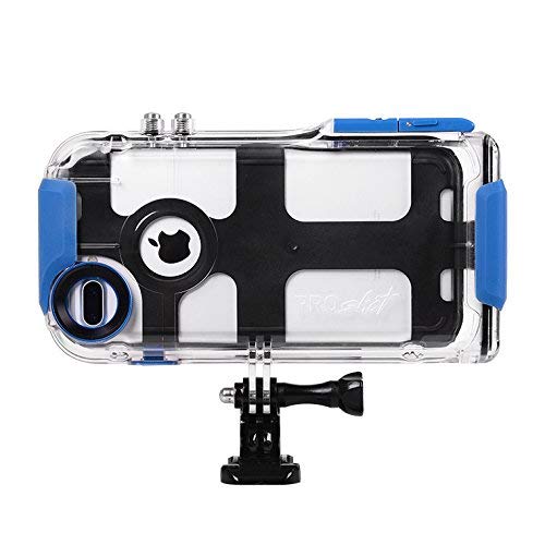 ProShot Touch - Waterproof Case Compatible with iPhone 8 Plus,7 Plus, and 6 Plus, Compatible with All GoPro Mounts. Perfect Diving Case for Swimming Snorkel (12-Month Protection Plan for Your iPhone)